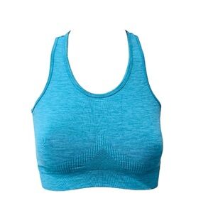 Alphalete Aero Sports Bra Vivid Blue Racerback Cut-Out Size Medium EUC
